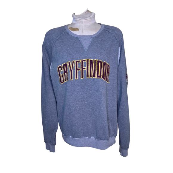 Harry Potter Gryffindor Universal Studios Crew Neck Sweatshirt Grey Size Large - Picture 1 of 6